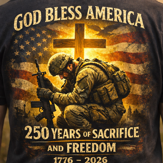 God Bless America – 250 Years Of Sacrifice And Freedom T-Shirt