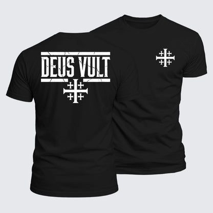 Luxe Mercerized Cotton Tee - Deus Vult