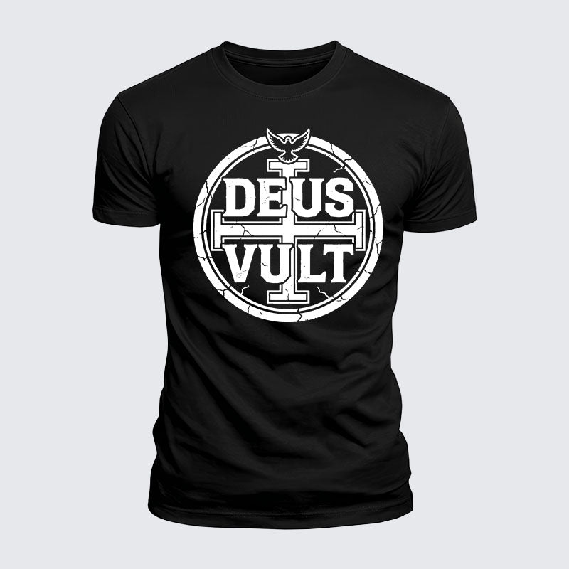 Luxe Mercerized Cotton Tee - Deus Vult