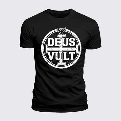 Luxe Mercerized Cotton Tee - Deus Vult