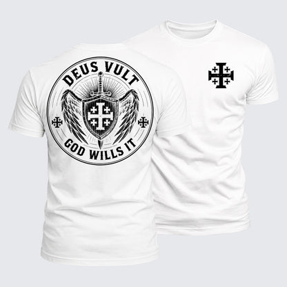Luxe Mercerized Cotton Tee - Deus Vult