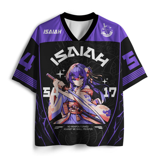 No Weapon Formed Against Me Christian Mesh Jersey