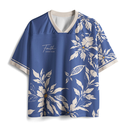 Faith Over Fear  Christian Mesh Jersey
