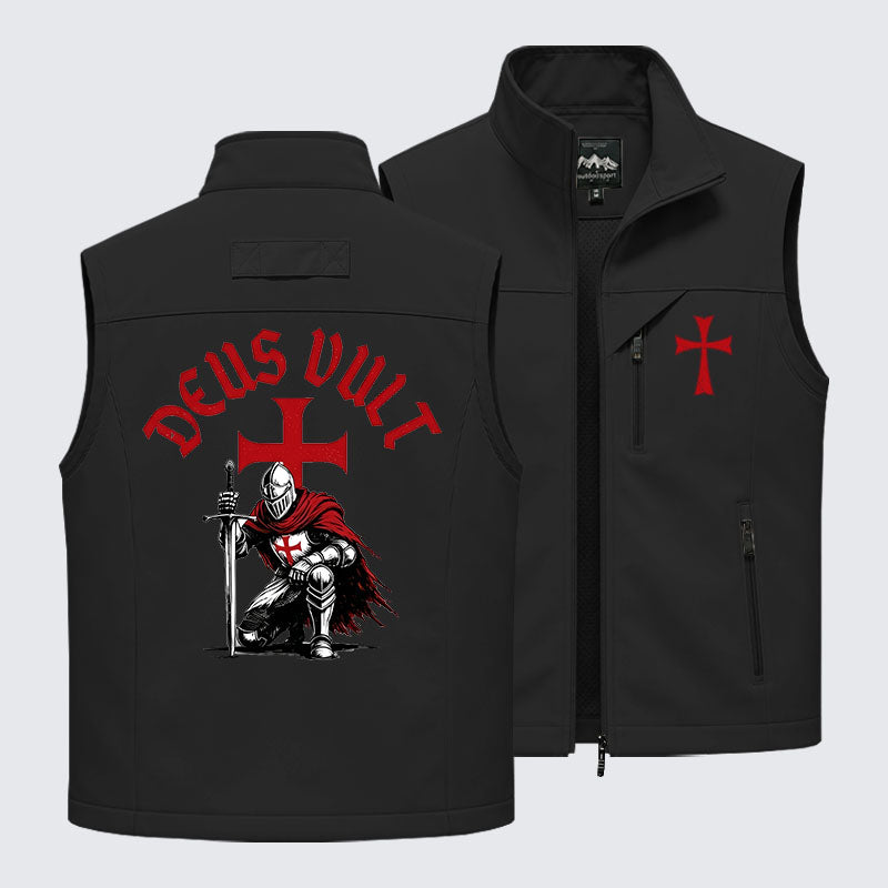 Templar Knight Crusader Deus Vult Outdoor Quick-dry Vest