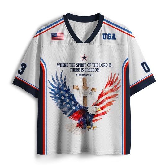 Freedom In Jesus Christian Mesh Jersey