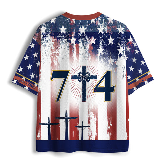 One Nation Under God Christian Mesh Jersey
