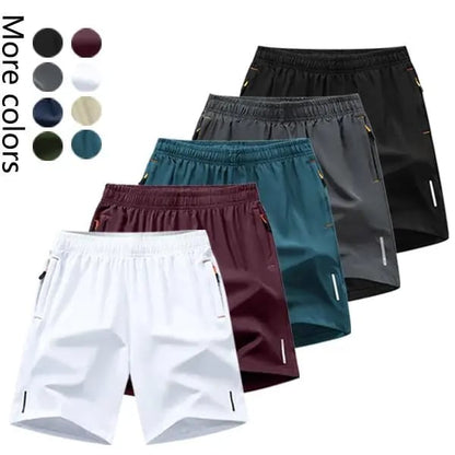 Men's  5-Pack Quick-Dry Shorts – Lightweight Breathable Athletic & Casual Shorts
