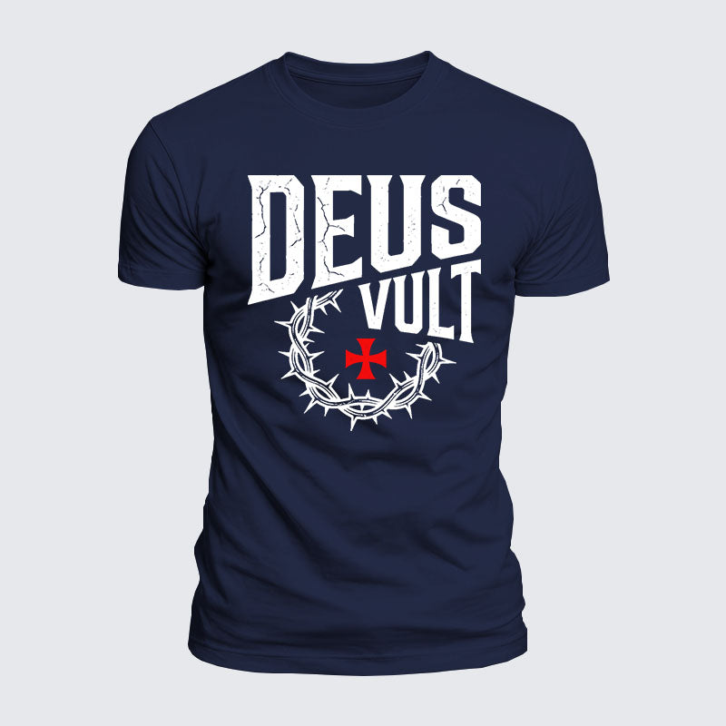 Luxe Mercerized Cotton Tee - Deus Vult