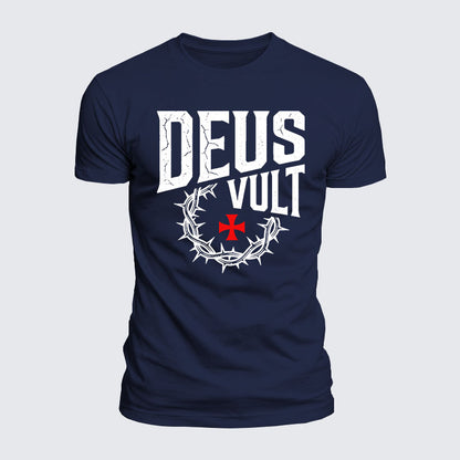 Luxe Mercerized Cotton Tee - Deus Vult