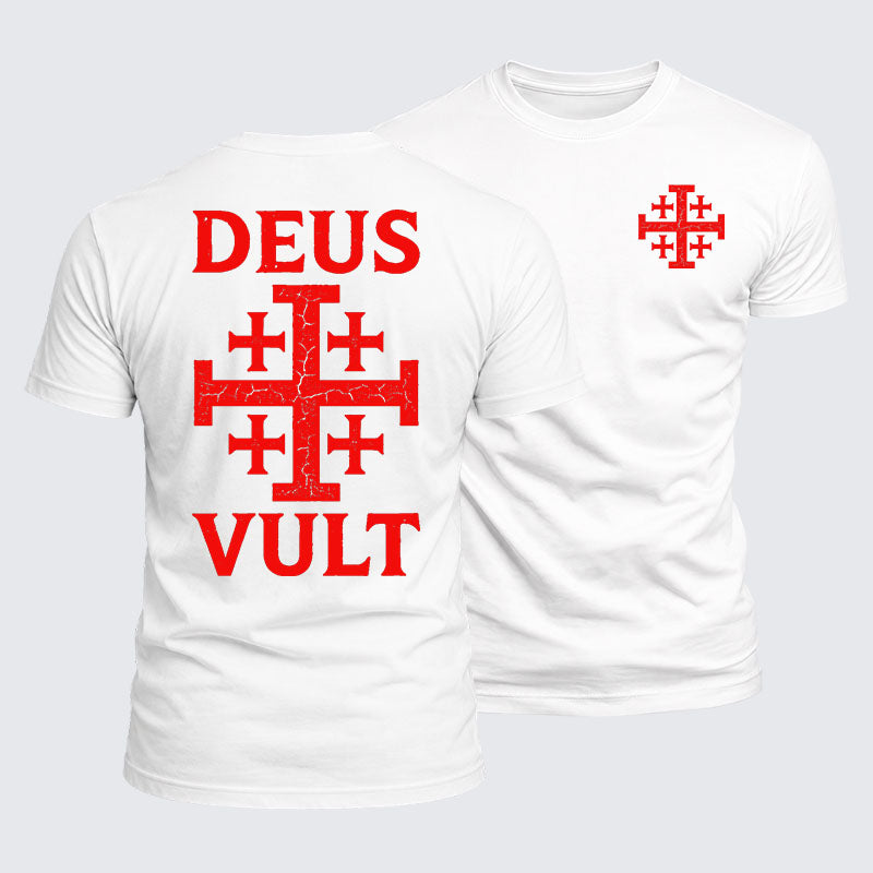 Luxe Mercerized Cotton Tee - Deus Vult
