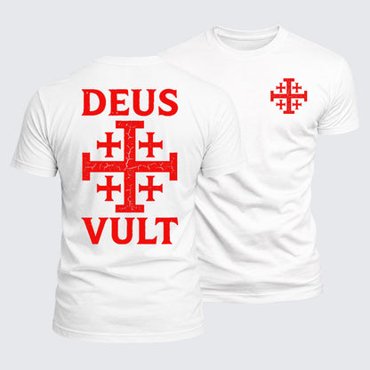 Luxe Mercerized Cotton Tee - Deus Vult
