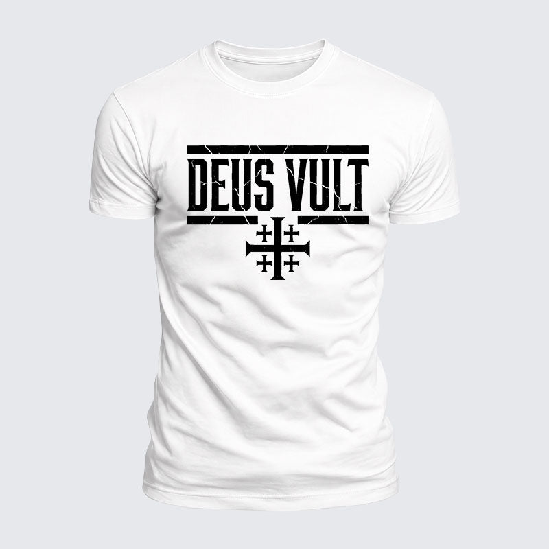 Luxe Mercerized Cotton Tee - Deus Vult