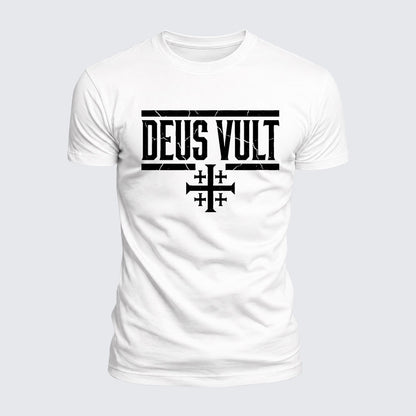 Luxe Mercerized Cotton Tee - Deus Vult
