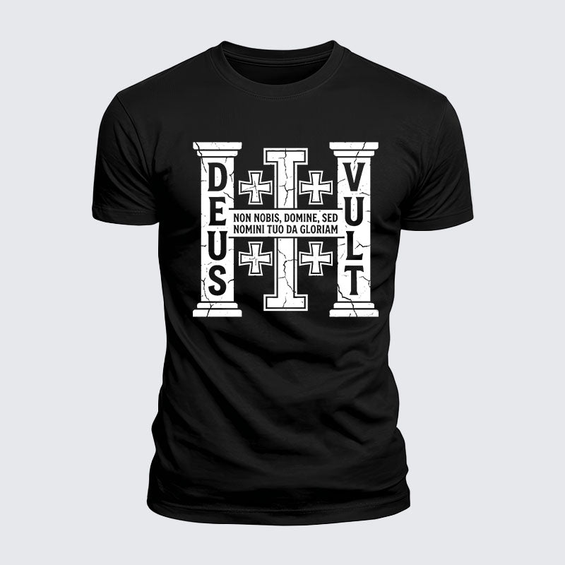 Luxe Mercerized Cotton Tee - Deus Vult