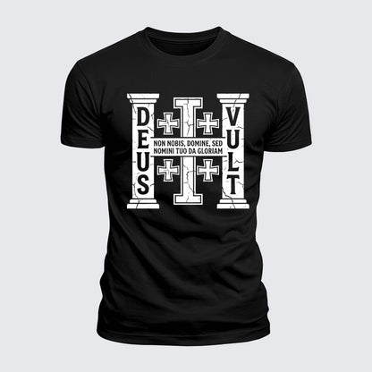 Luxe Mercerized Cotton Tee - Deus Vult