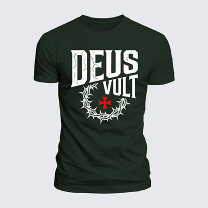 Luxe Mercerized Cotton Tee - Deus Vult