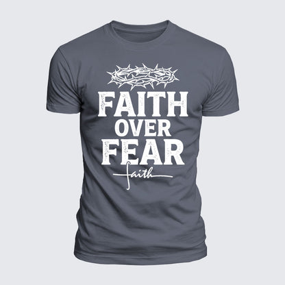 Luxe Mercerized Cotton Tee - Faith Over Fear