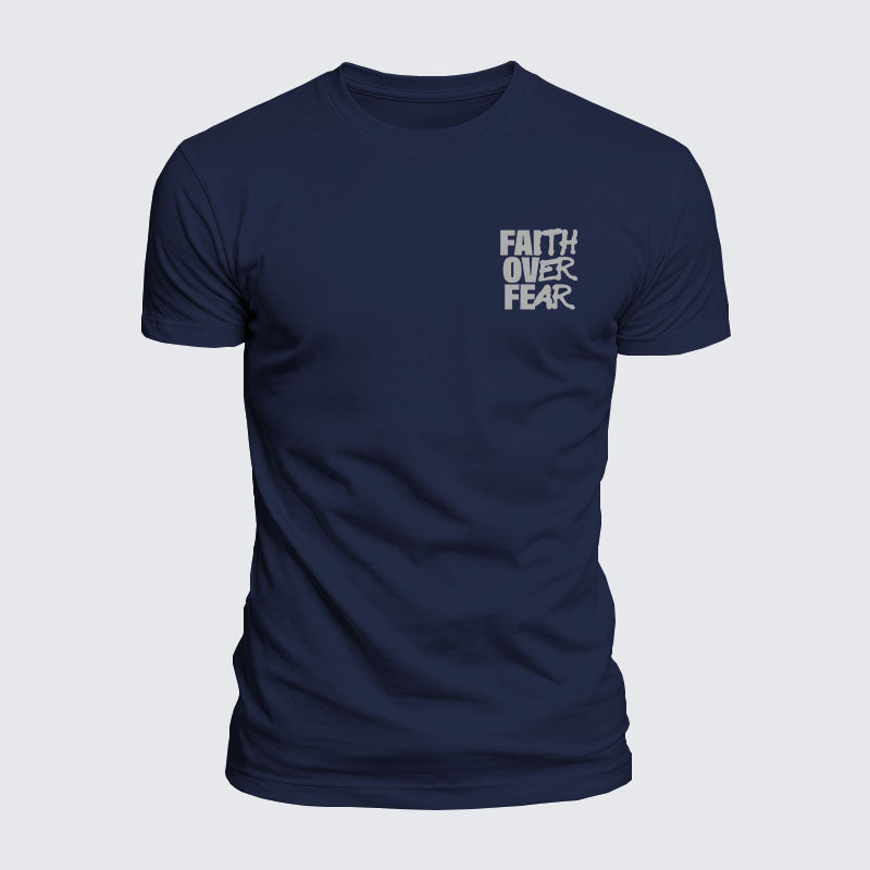 Luxe Mercerized Cotton Tee - Faith Over Fear
