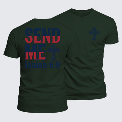 Luxe Mercerized Cotton Tee - Isaiah 6:8 - SEND ME