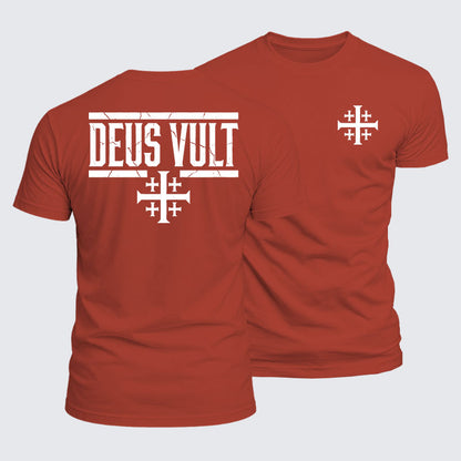 Luxe Mercerized Cotton Tee - Deus Vult