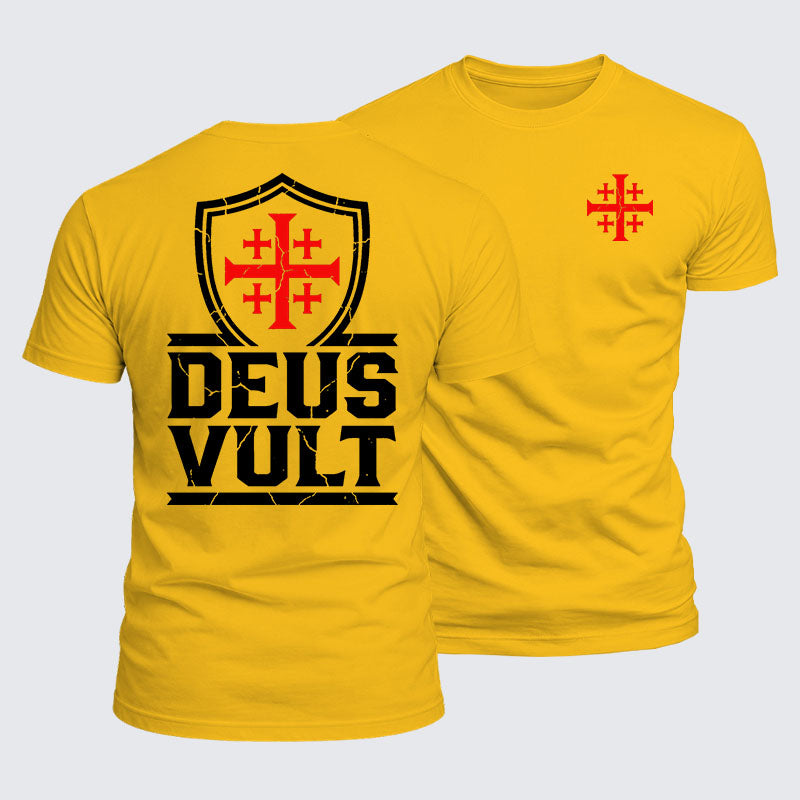 Luxe Mercerized Cotton Tee - Deus Vult