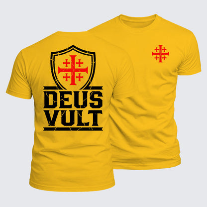 Luxe Mercerized Cotton Tee - Deus Vult