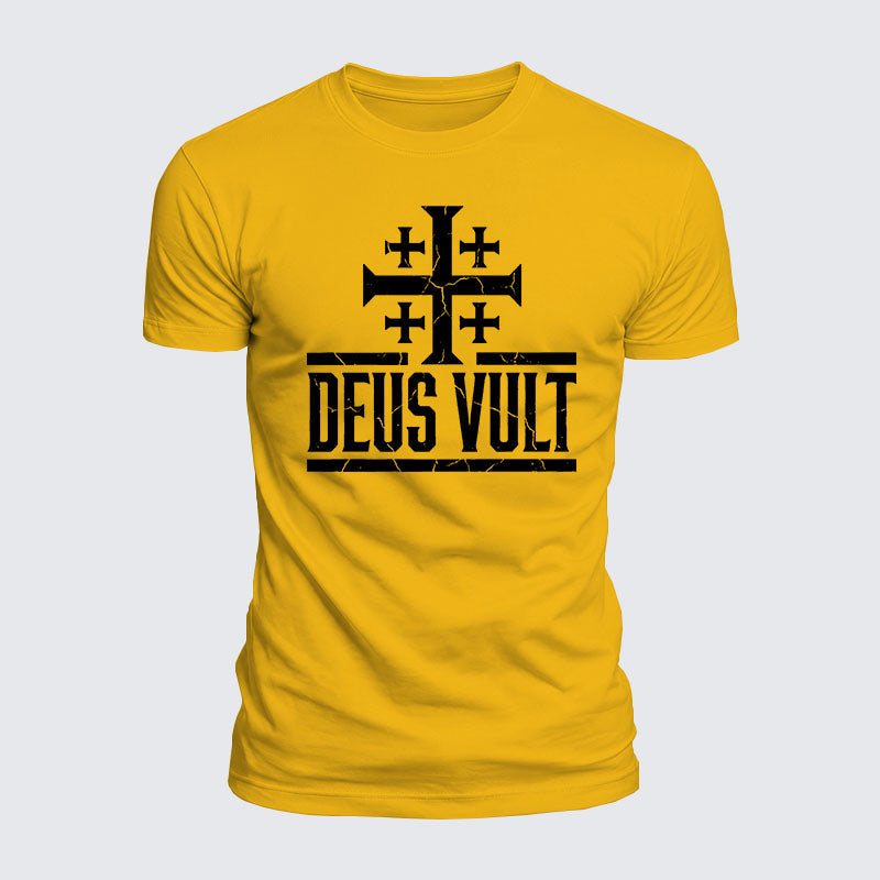 Luxe Mercerized Cotton Tee - Deus Vult
