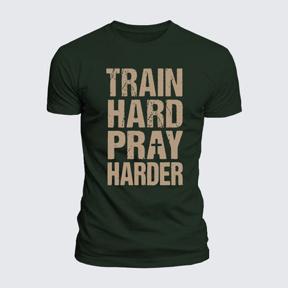 Luxe Mercerized Cotton Tee - Train Hard Pray Harder