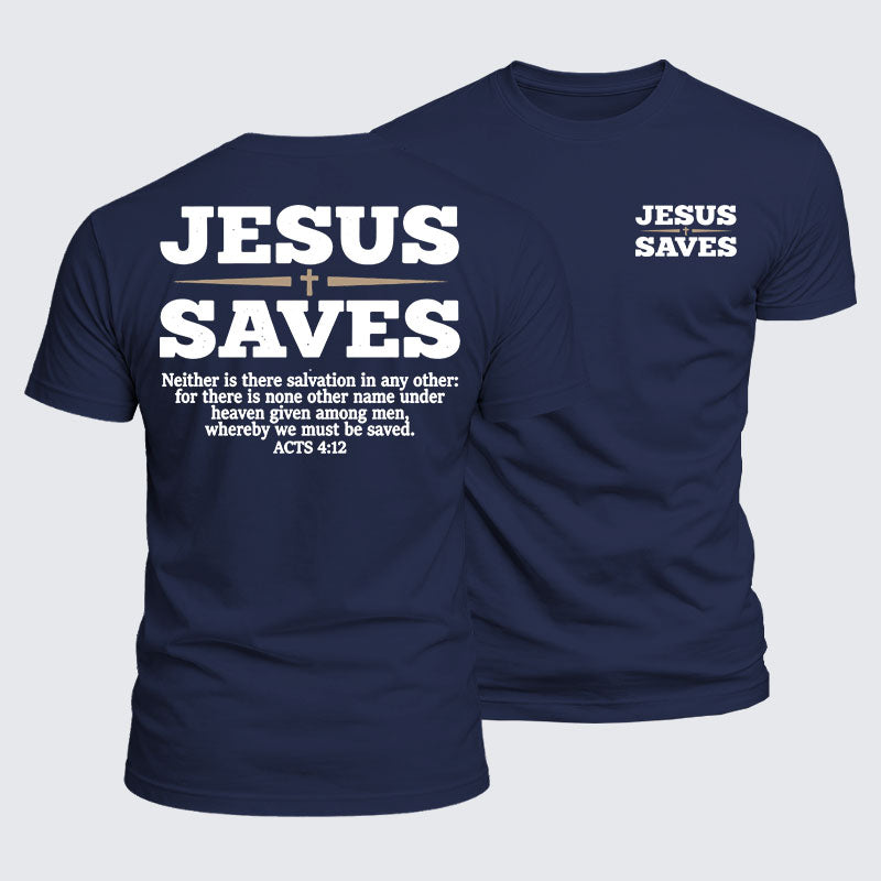 Luxe Mercerized Cotton Tee - Jesus Saves