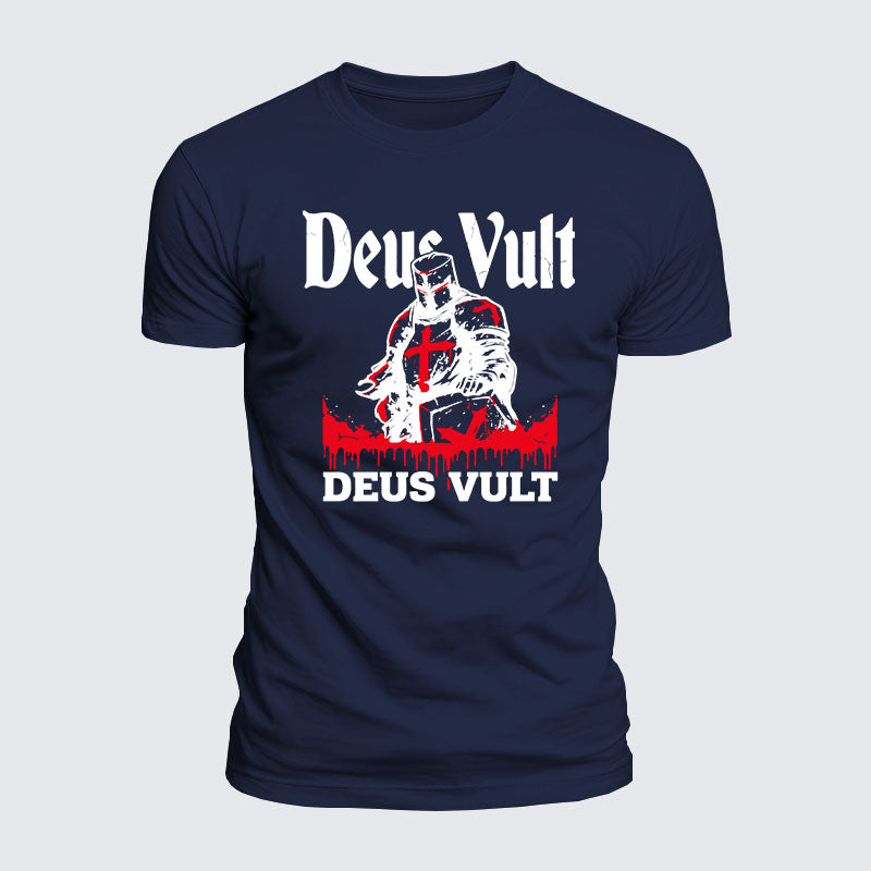 Luxe Mercerized Cotton Tee - Deus Vult