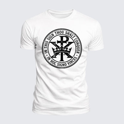 Luxe Mercerized Cotton Tee - In Hoc Signo Vinces