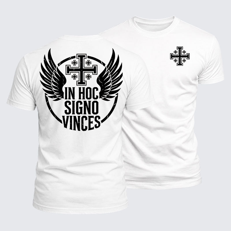 Luxe Mercerized Cotton Tee - In Hoc Signo Vinces