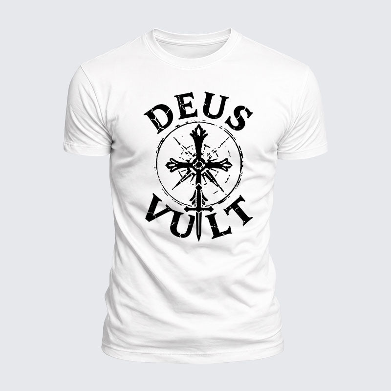 Luxe Mercerized Cotton Tee - Deus Vult