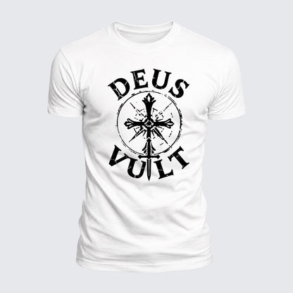 Luxe Mercerized Cotton Tee - Deus Vult