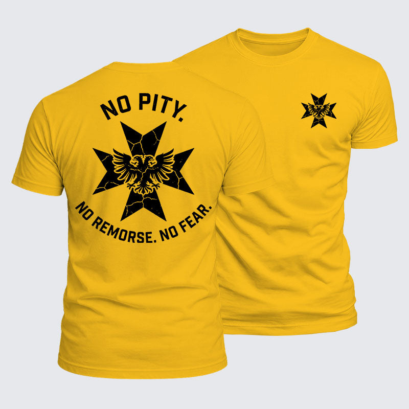 Luxe Mercerized Cotton Tee -  No Pity No Remorse No Fear