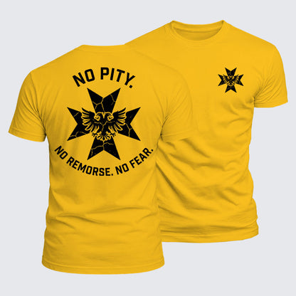 Luxe Mercerized Cotton Tee -  No Pity No Remorse No Fear