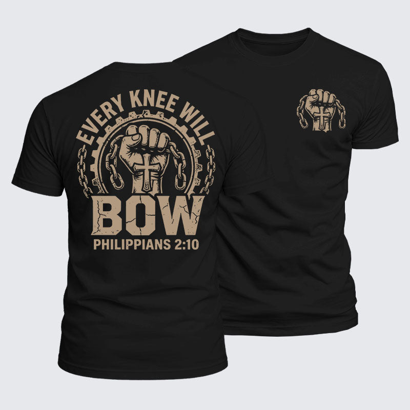 Luxe Mercerized Cotton Tee -  Every Knee Will Bow