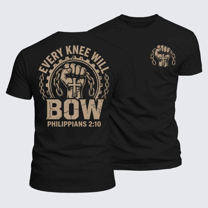 Luxe Mercerized Cotton Tee -  Every Knee Will Bow