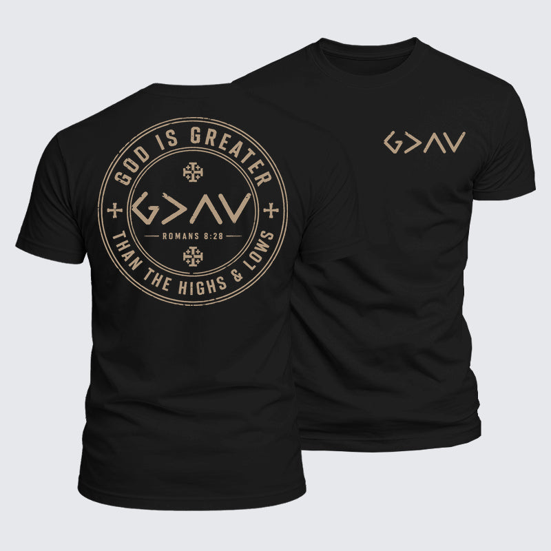 Luxe Mercerized Cotton Tee - God is Greater than the High and Lows