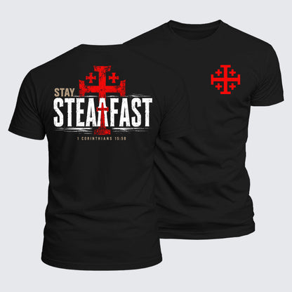 Luxe Mercerized Cotton Tee - Stay Steadfast