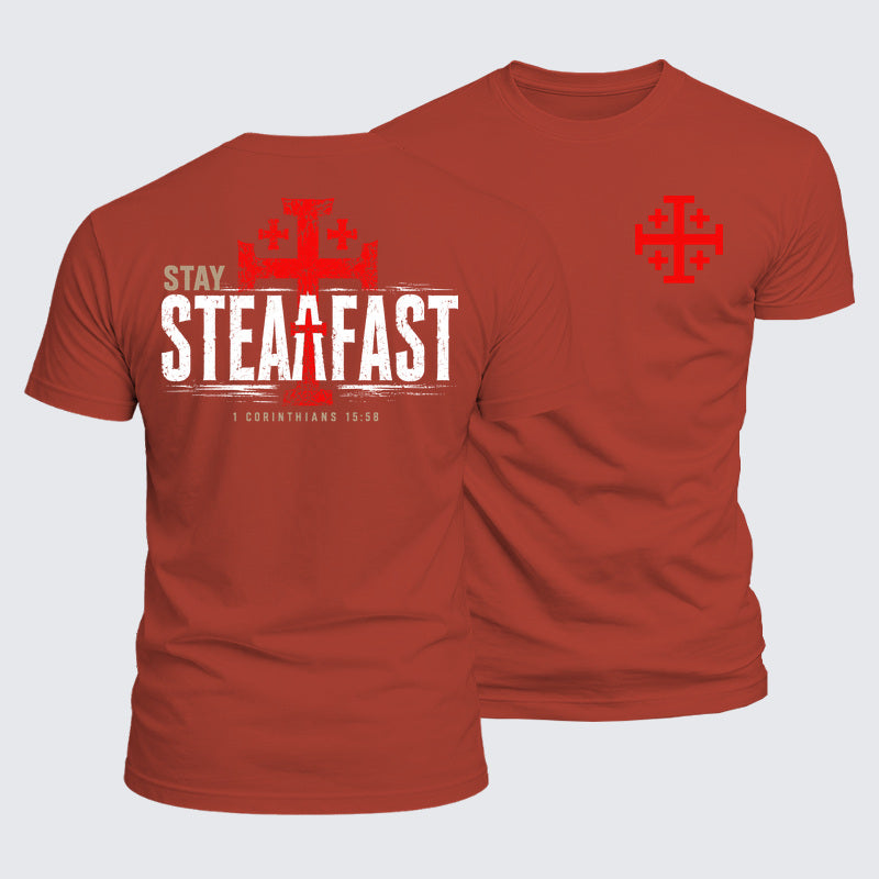 Luxe Mercerized Cotton Tee - Stay Steadfast