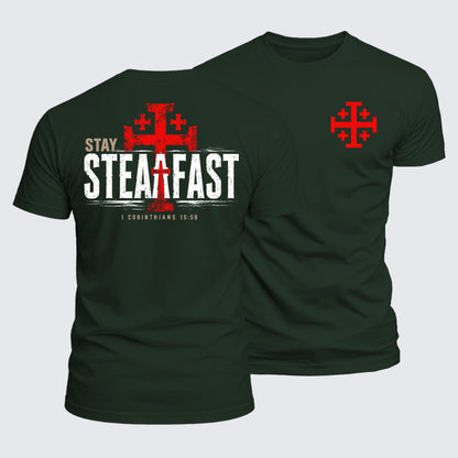 Luxe Mercerized Cotton Tee - Stay Steadfast