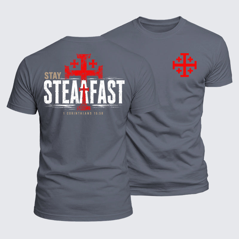 Luxe Mercerized Cotton Tee - Stay Steadfast