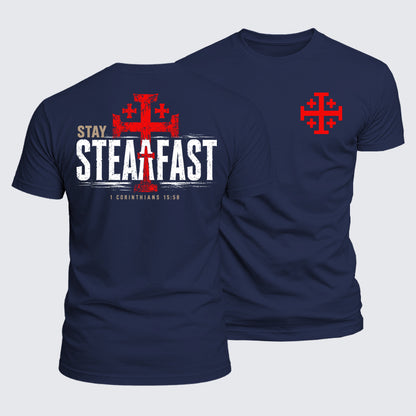 Luxe Mercerized Cotton Tee - Stay Steadfast