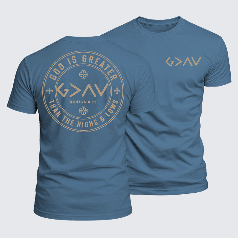 Luxe Mercerized Cotton Tee - God is Greater than the High and Lows