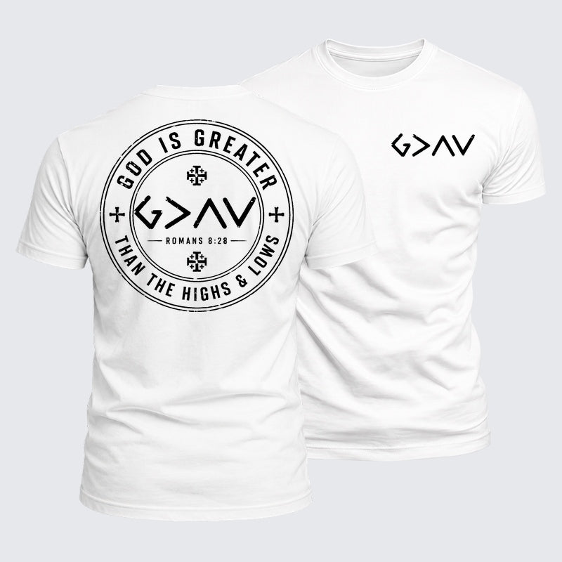 Luxe Mercerized Cotton Tee - God is Greater than the High and Lows
