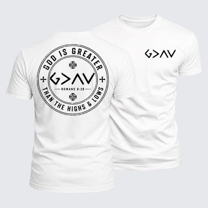 Luxe Mercerized Cotton Tee - God is Greater than the High and Lows
