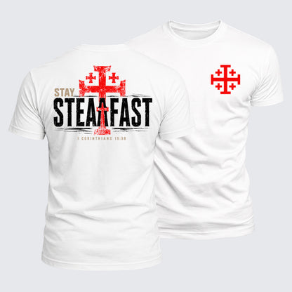Luxe Mercerized Cotton Tee - Stay Steadfast