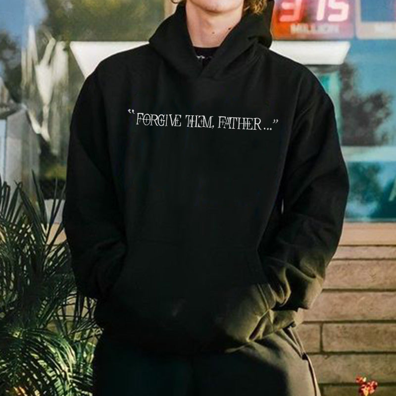 Forgive Them,Father Bible Verses Print Hoodie