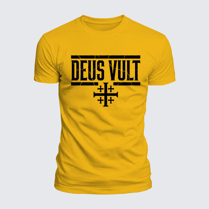 Luxe Mercerized Cotton Tee - Deus Vult